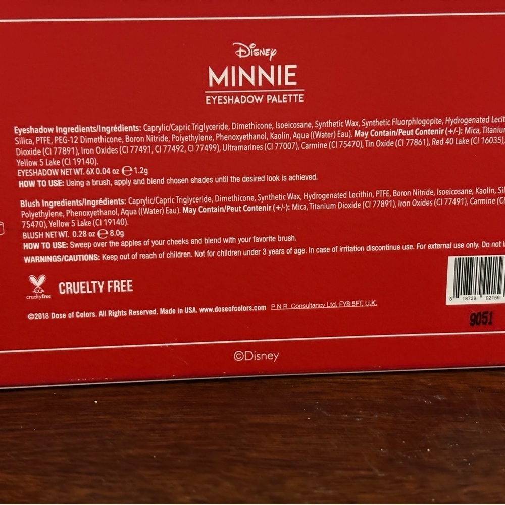 Disney Dose of Colors Minnie Mouse Eyeshadow Palette - Picture 6 of 8